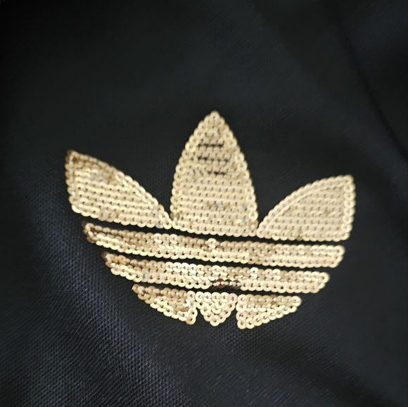 Vintage Adidas Black and Gold Track Jacket - Picture 3 of 5